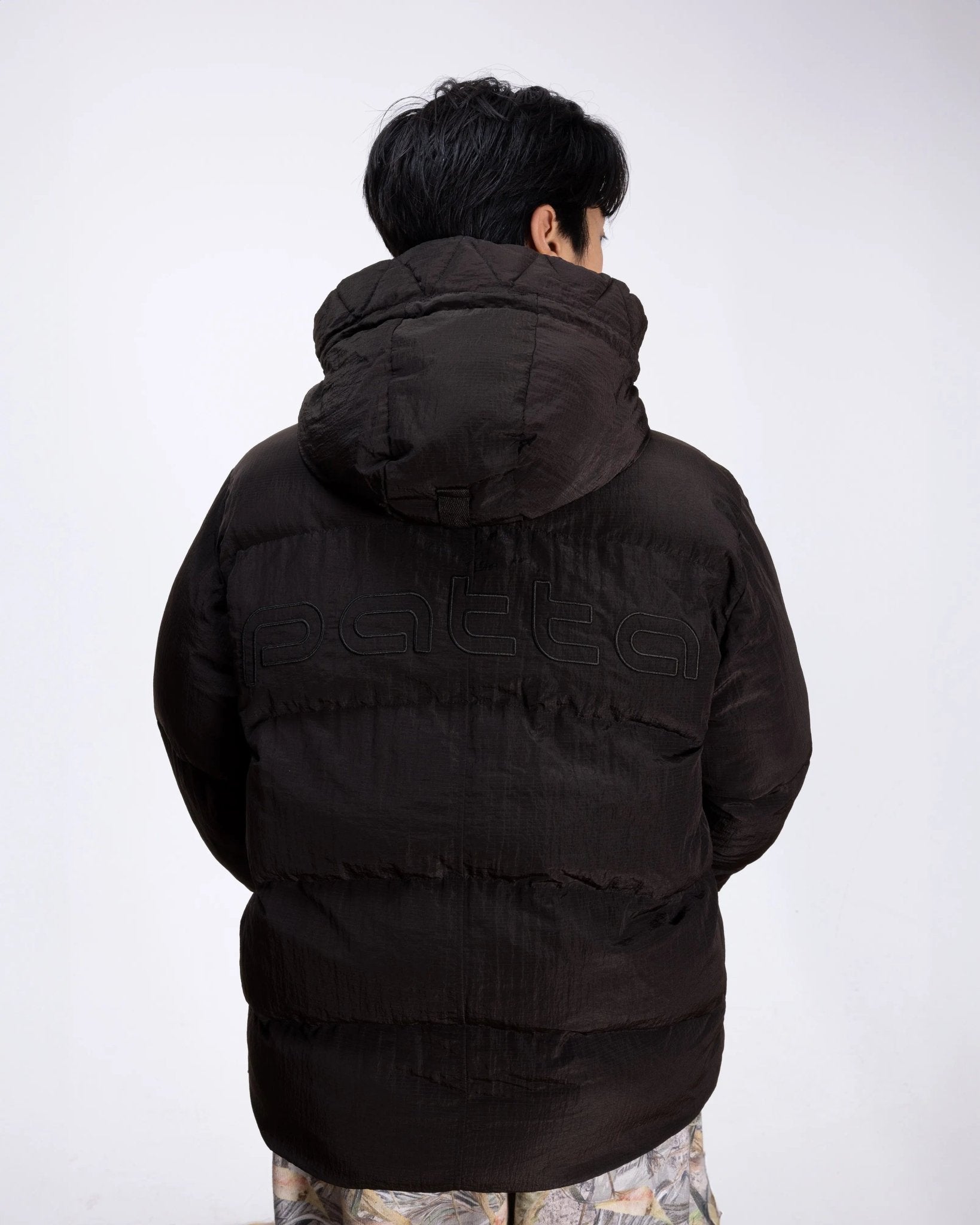 Patta Ripstop Puffer Jacket (Black) - Patta