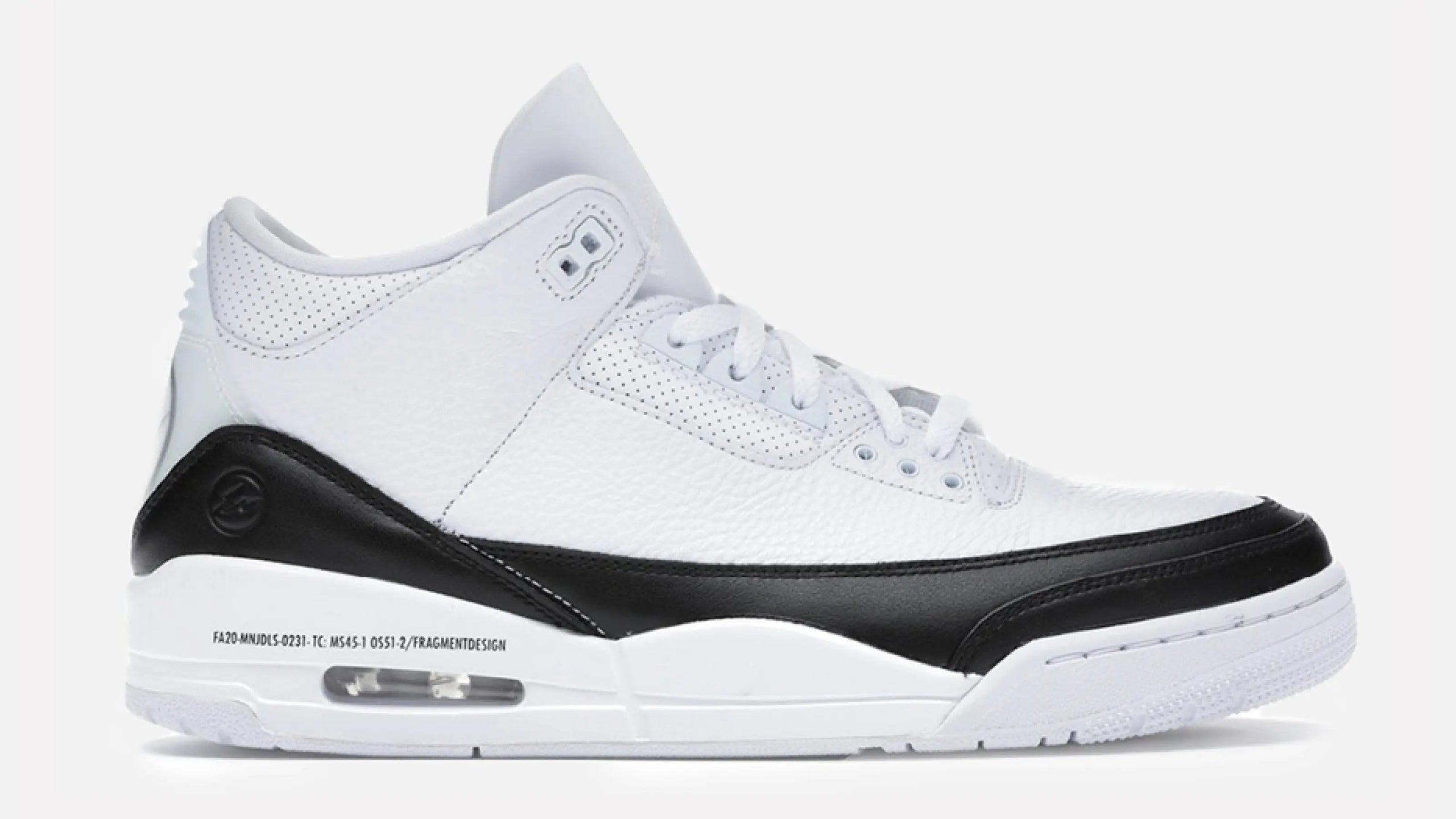 Air Jordan 3 Retro Fragment SP (White/White-Black) - Patta