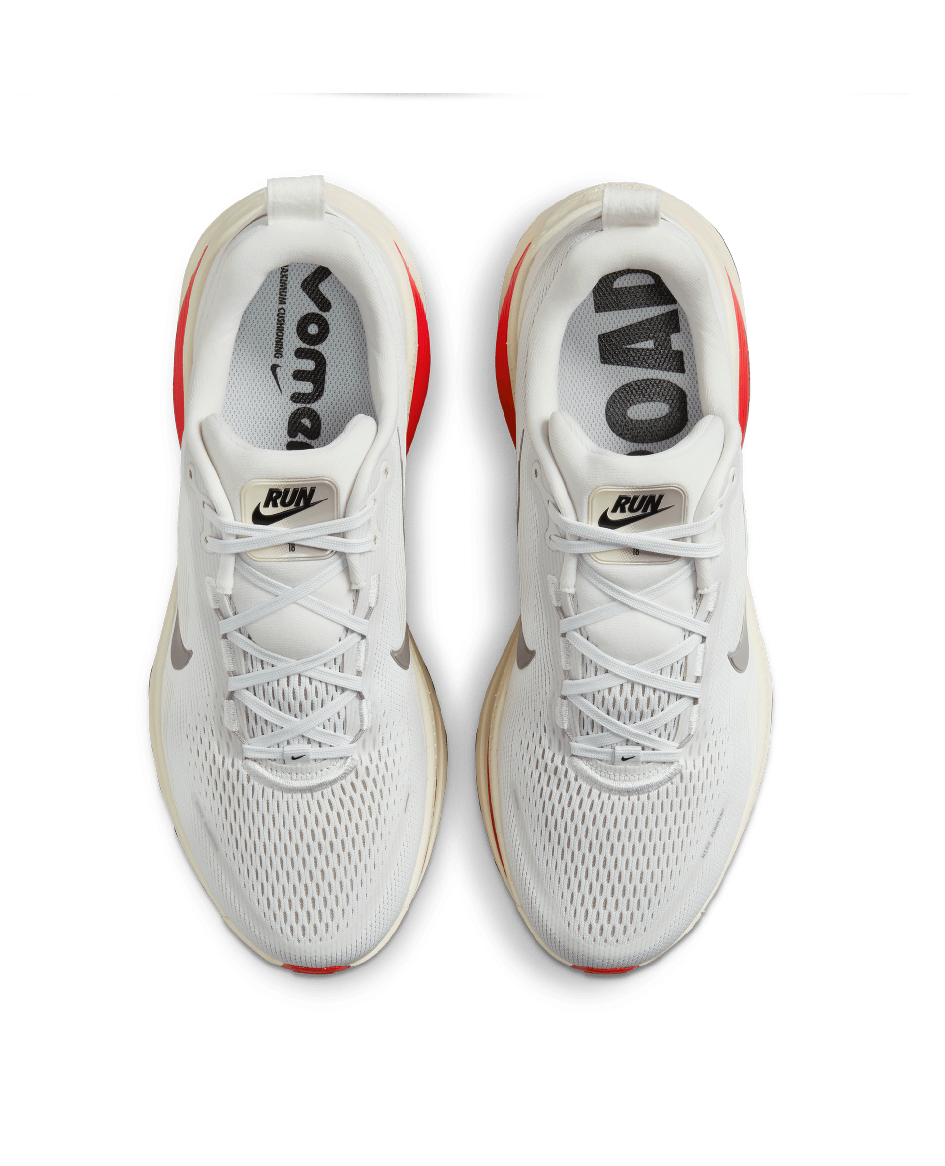 Nike Vomero 18 (Platinum Tint/MTLC Pewter-Siren Red)