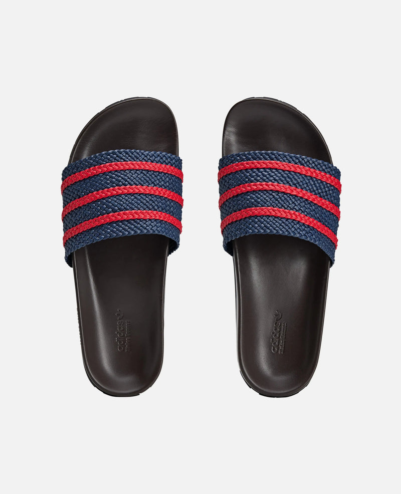 adidas Wales Bonner Adilette  (Night Indigo/Better Scarlet/Dark Brown) Adidas