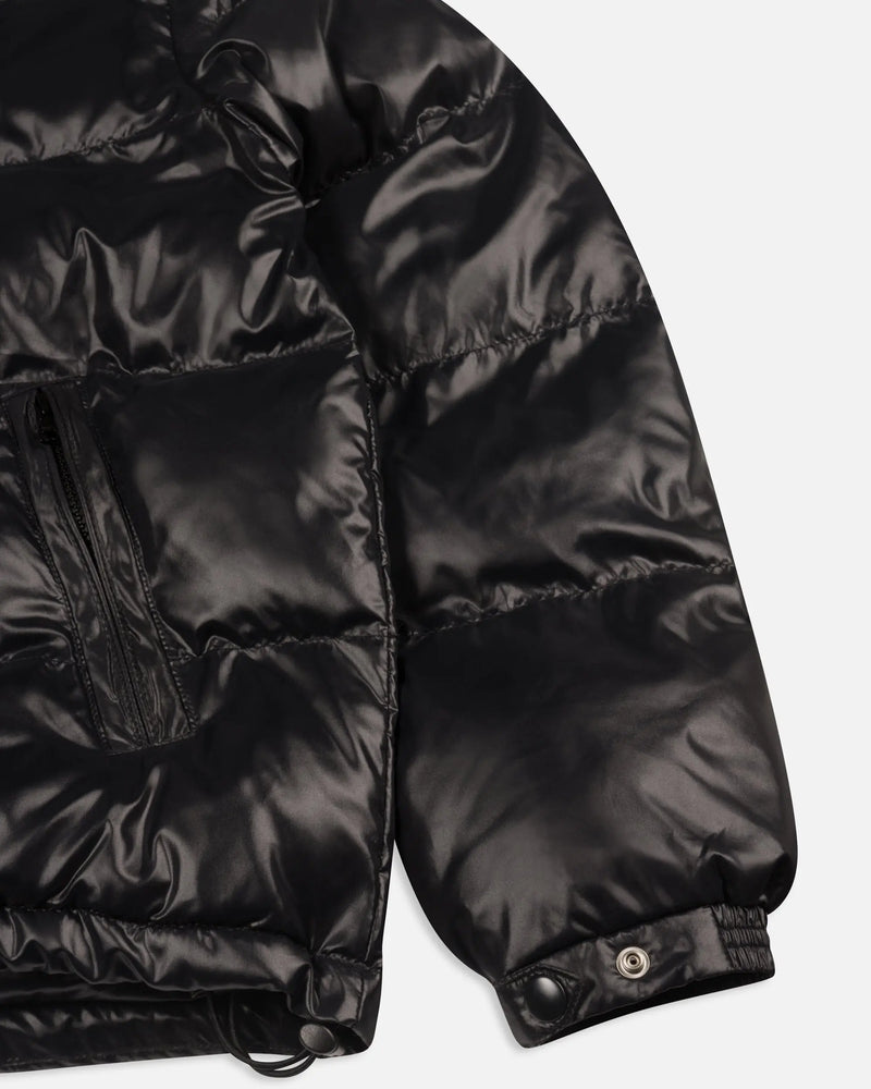 Patta Quilted Script Logo Puffer Jacket (Black) Patta