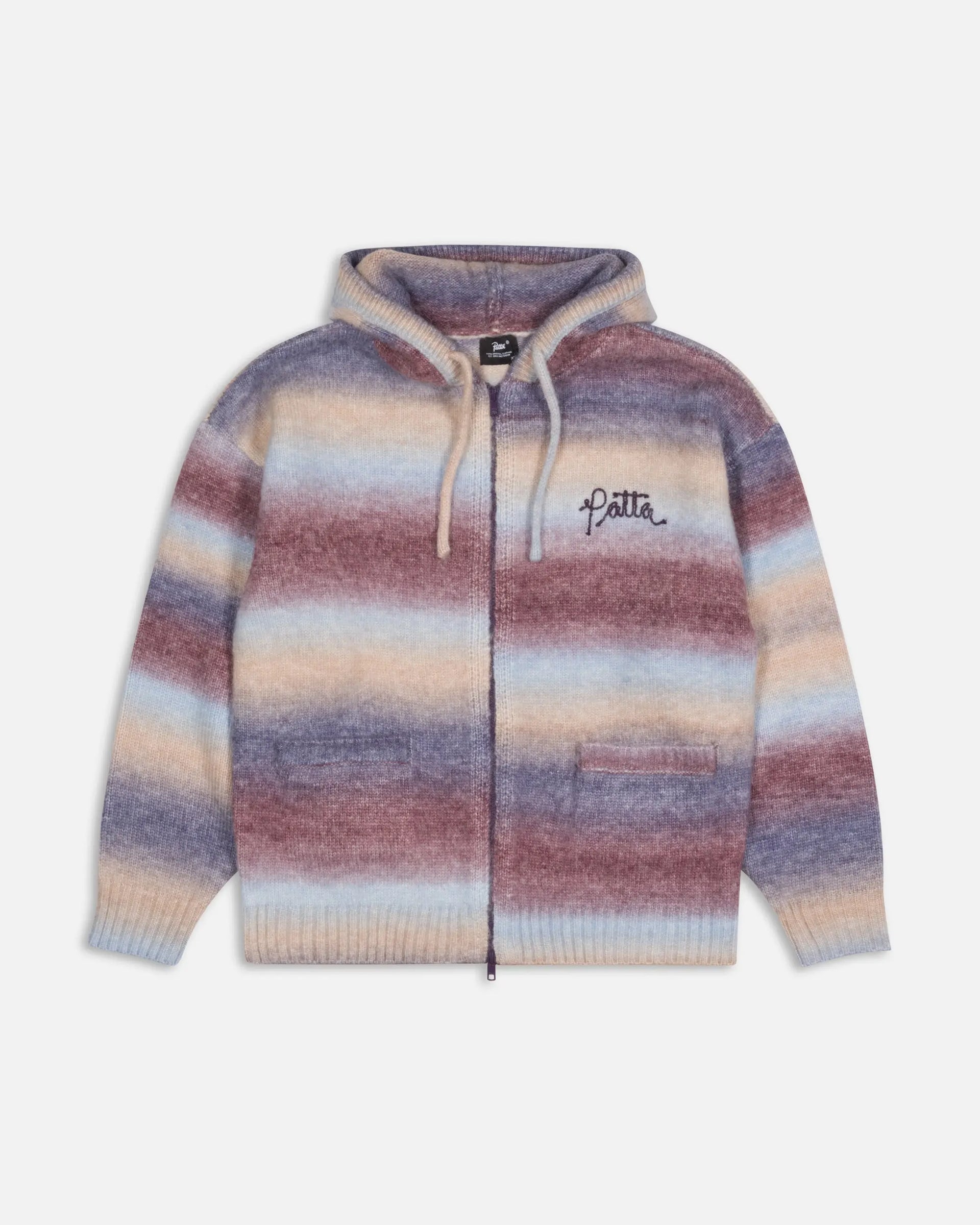 Patta Space Dye Knitted Hooded Sweater (Multi) Patta