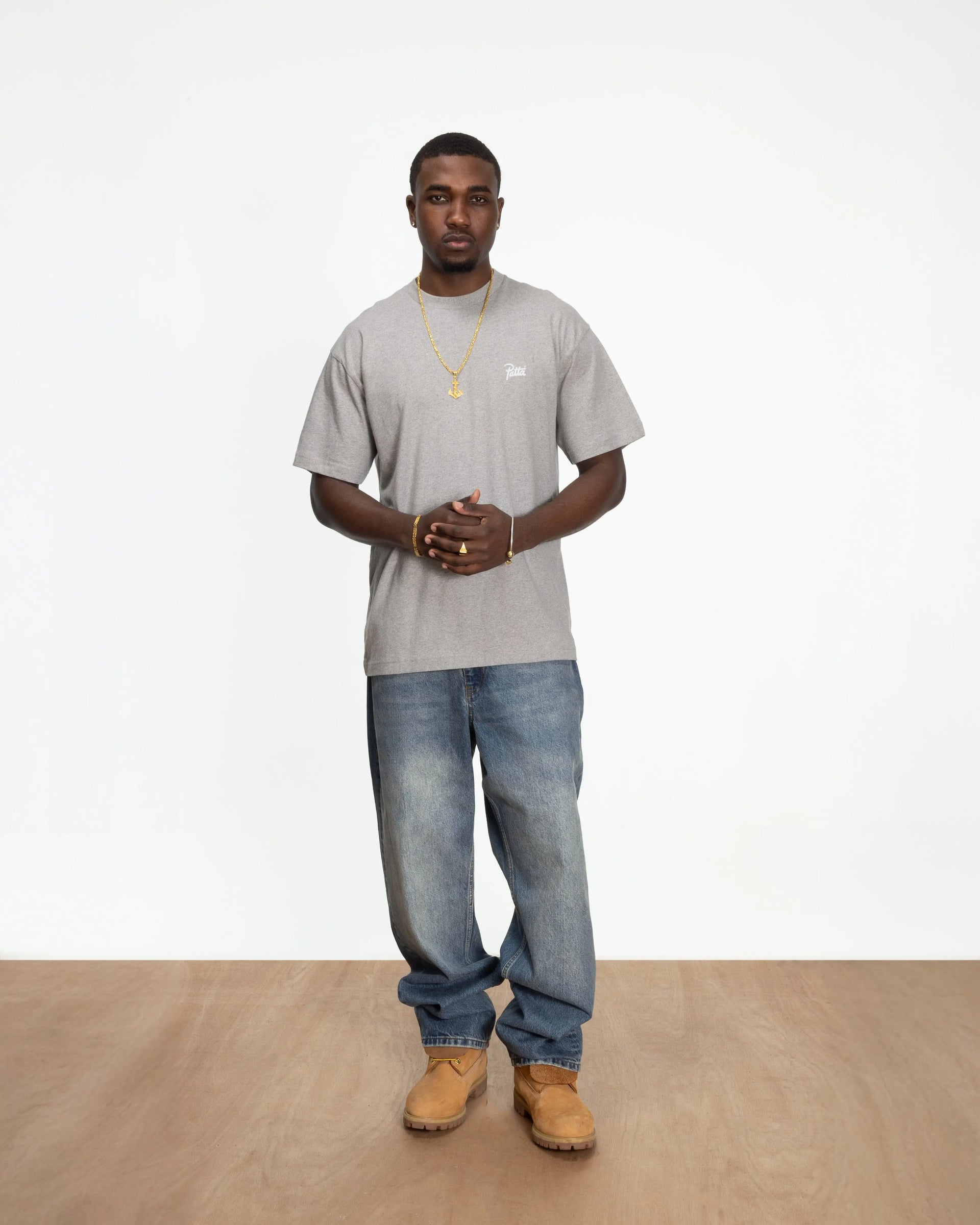 Patta Protect Yourself T-Shirt (Melange Grey) Patta