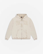 Patta Loopback Logo Zip Hooded Sweater (Irish Cream) Patta