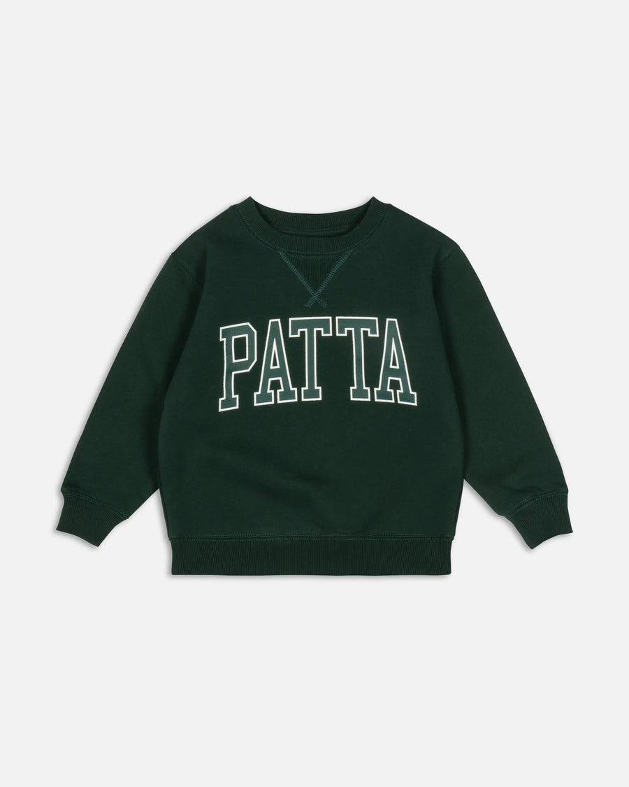 Patta Kids Arc Logo Crewneck Sweater (Pine Grove) Patta