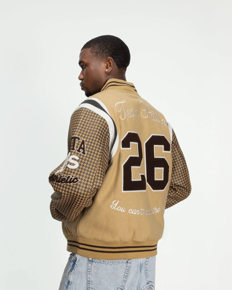 Patta Athletic P Houndstooth Varsity Jacket (Starfish) Patta