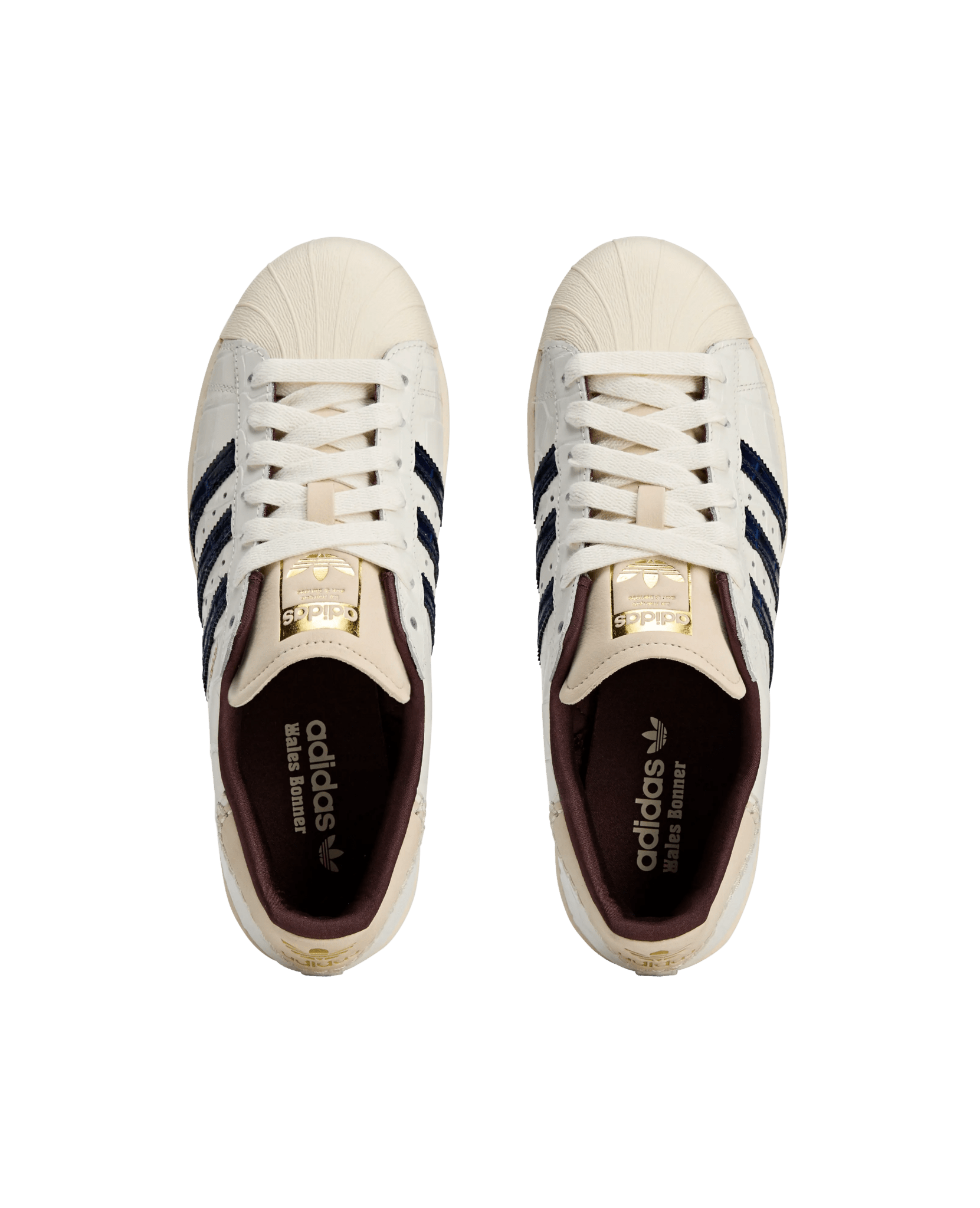 Adidas Wales Bonner Superstar (Wonder White/Collegiate Navy/Night Red) - Patta