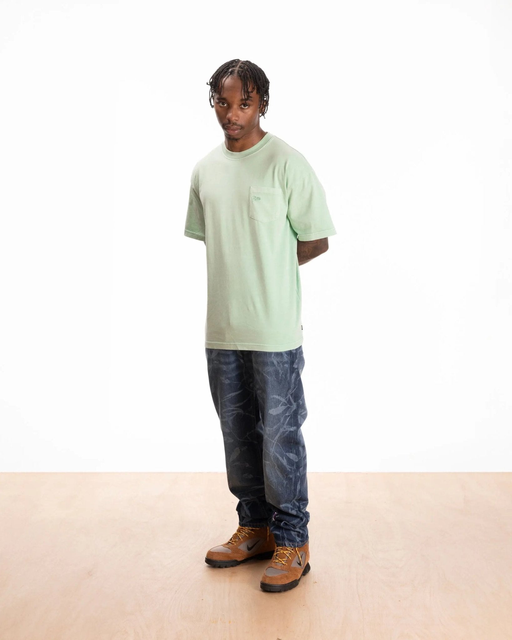 Patta Basic Washed Pocket T-Shirt (Silt Green) - Patta
