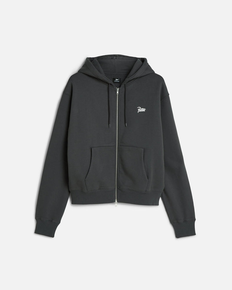 Patta Classic Zip - Up Hooded Sweater (Forged Iron) - Patta